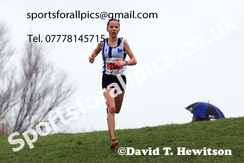 Girls under-15s 2023 North Eastern Cross Country Champs., Temple Park, South Shields. Photo: David T. Hewitson/Sports for All Pics